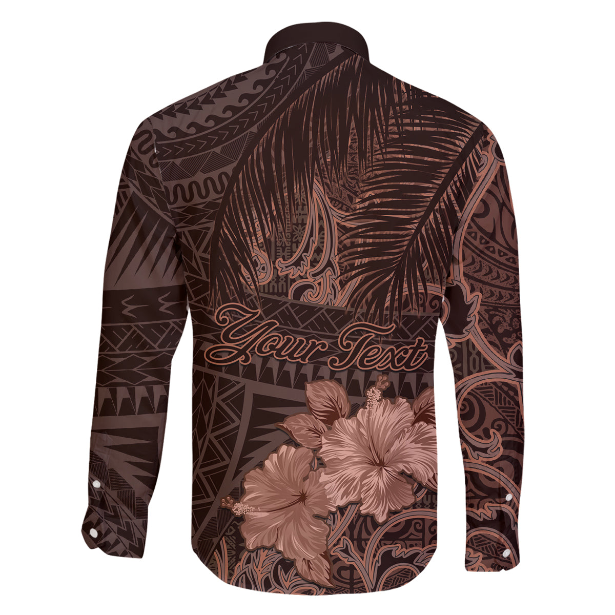 Bula Fiji Masi Family Matching Off Shoulder Maxi Dress and Hawaiian Shirt Fijian Tapa Vintage Dark Brown Version LT01 - Polynesian Pride