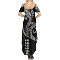 Hawaii Valentine Summer Maxi Dress Kakau Polynesian Heart LT01 - Polynesian Pride