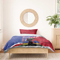 Haiti Le Marron Inconnu Bedding Set Dashiki Mix Polynesian Pattern