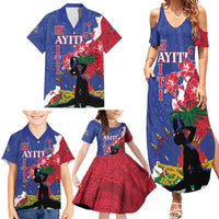 Personalised Haiti Le Marron Inconnu Family Matching Summer Maxi Dress and Hawaiian Shirt Dashiki Mix Polynesian Pattern LT01 - Polynesian Pride
