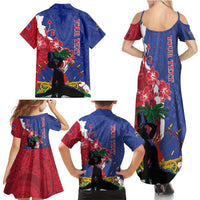 Personalised Haiti Le Marron Inconnu Family Matching Summer Maxi Dress and Hawaiian Shirt Dashiki Mix Polynesian Pattern LT01 - Polynesian Pride