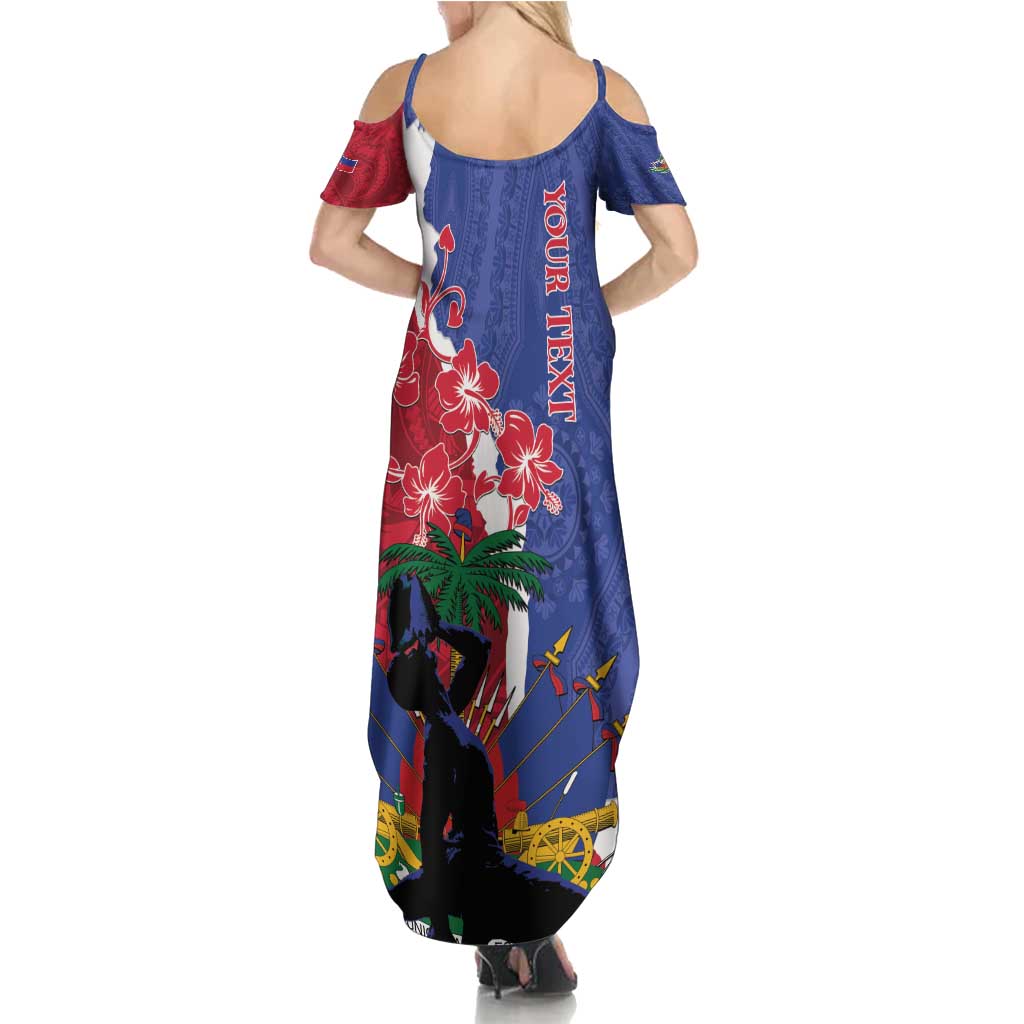 Personalised Haiti Le Marron Inconnu Family Matching Summer Maxi Dress and Hawaiian Shirt Dashiki Mix Polynesian Pattern LT01 - Polynesian Pride
