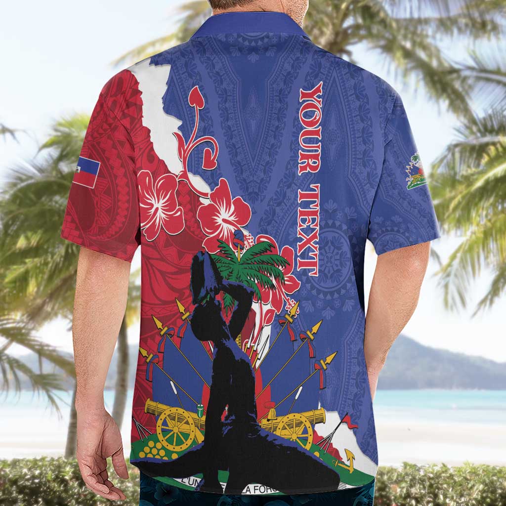Personalised Haiti Le Marron Inconnu Hawaiian Shirt Dashiki Mix Polynesian Pattern LT01 - Polynesian Pride