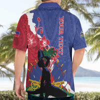 Personalised Haiti Le Marron Inconnu Hawaiian Shirt Dashiki Mix Polynesian Pattern LT01 - Polynesian Pride