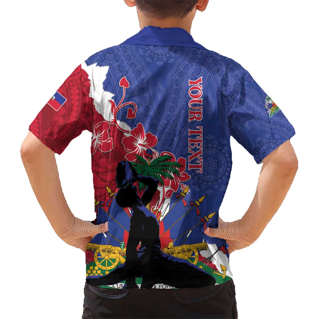 Personalised Haiti Le Marron Inconnu Hawaiian Shirt Dashiki Mix Polynesian Pattern LT01 - Polynesian Pride