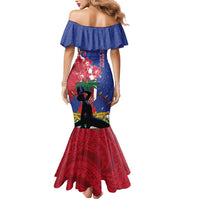 Personalised Haiti Le Marron Inconnu Mermaid Dress Dashiki Mix Polynesian Pattern LT01 - Polynesian Pride