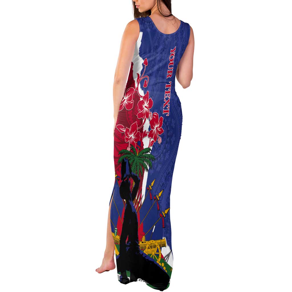 Personalised Haiti Le Marron Inconnu Tank Maxi Dress Dashiki Mix Polynesian Pattern LT01 - Polynesian Pride