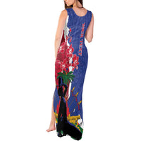 Personalised Haiti Le Marron Inconnu Tank Maxi Dress Dashiki Mix Polynesian Pattern LT01 - Polynesian Pride