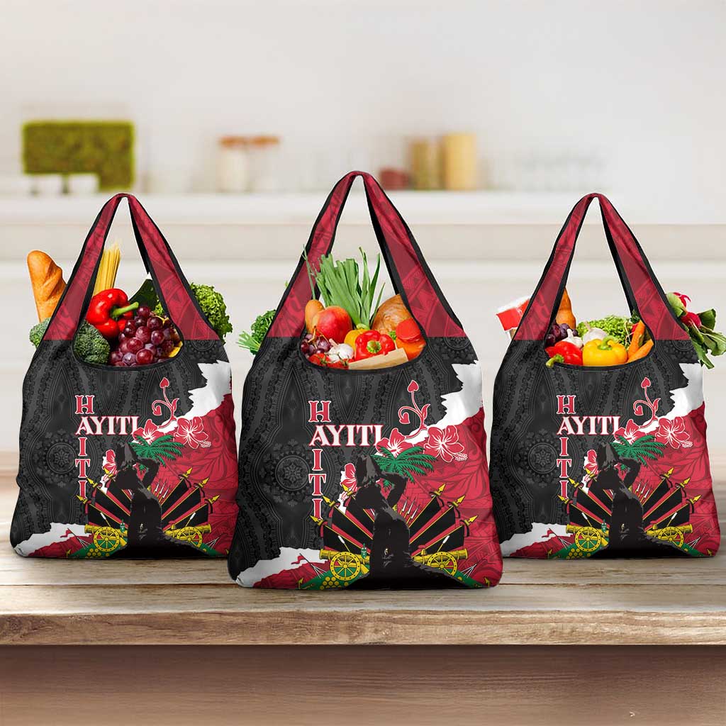 Ayiti Neg Marron Grocery Bag Dashiki Mix Polynesian Pattern