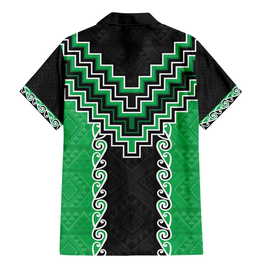 Green Niho Taniwha Mix Poutama Family Matching Mermaid Dress and Hawaiian Shirt Unique Taniko Aotearoa LT01 - Polynesian Pride