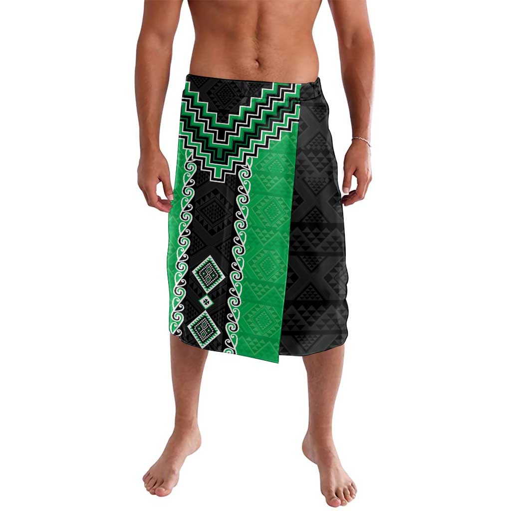 Green Niho Taniwha Mix Poutama Lavalava Unique Taniko Aotearoa LT01 Green - Polynesian Pride