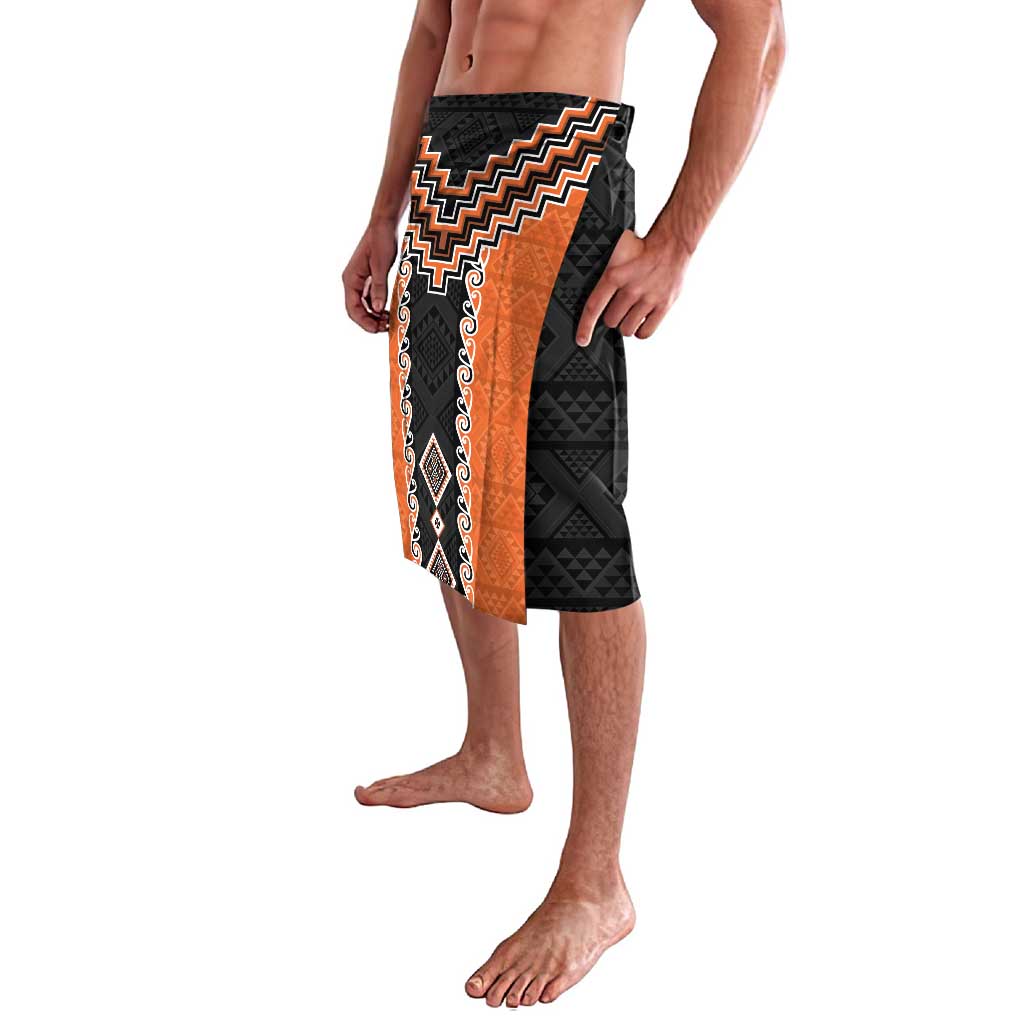 Orange Niho Taniwha Mix Poutama Lavalava Unique Taniko Aotearoa