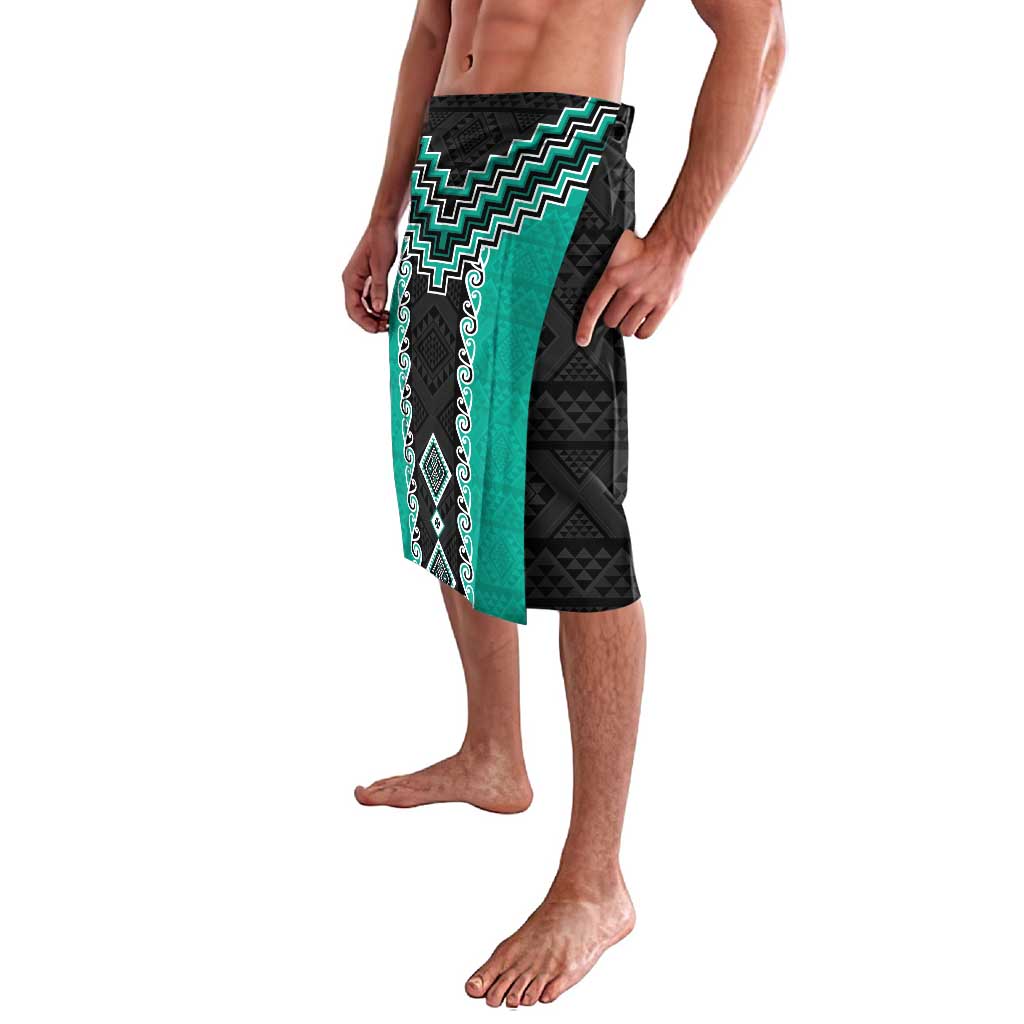 Teal Niho Taniwha Mix Poutama Lavalava Unique Taniko Aotearoa