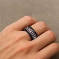 Fijian Masi Pattern Special Spinner Ring - Polynesian Pride