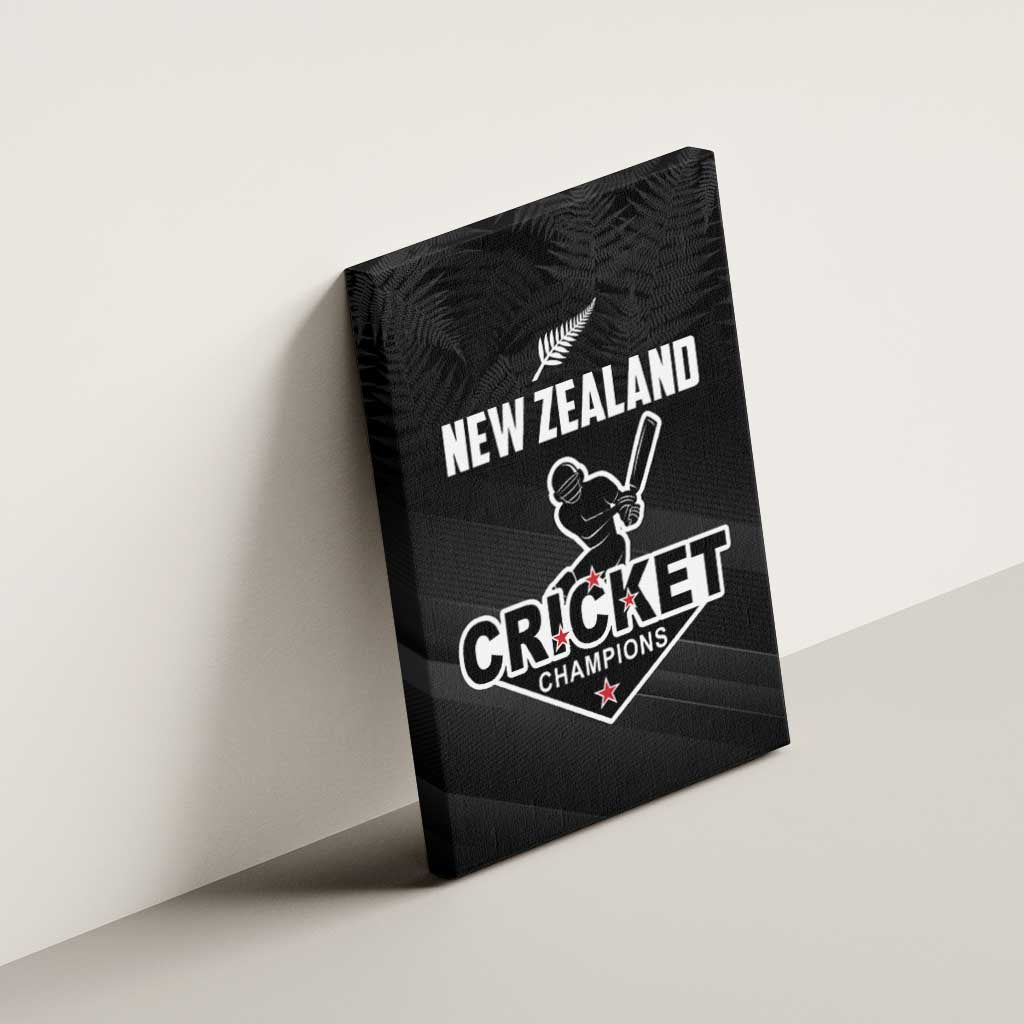 New Zealand Cricket Canvas Wall Art Aotearoa Black Cap Come On