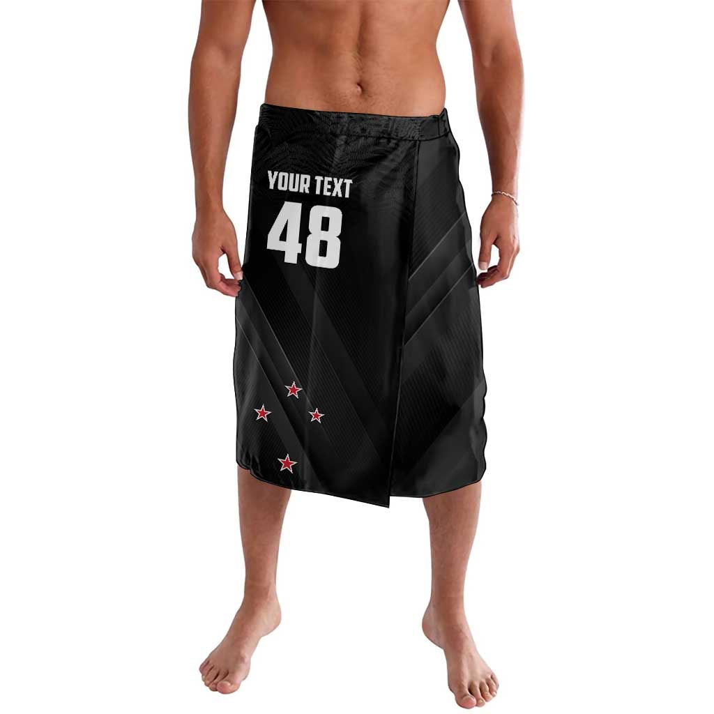 Custom New Zealand Cricket Lavalava Aotearoa Black Cap Come On