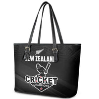 New Zealand Cricket Leather Tote Bag Aotearoa Black Cap Come On LT01 - Polynesian Pride