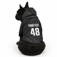 Custom New Zealand Cricket Pet Hoodie Aotearoa Black Cap Come On