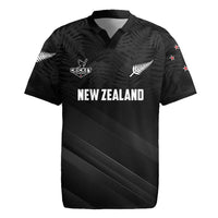 Custom New Zealand Cricket Rugby Jersey Aotearoa Black Cap Come On