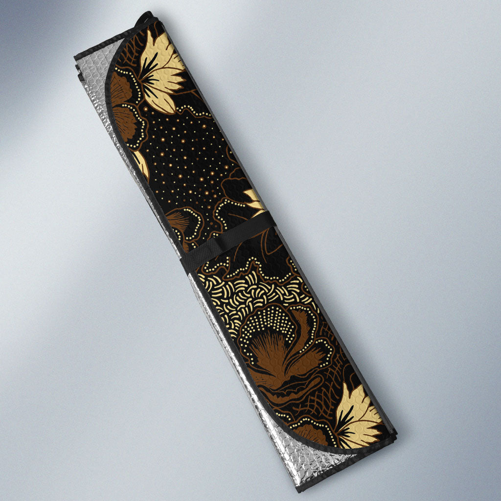 Javanese Batik Semen Auto Sun Shade Indonesian Traditional Pattern