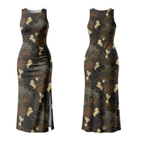 Javanese Batik Semen Couples Matching Tank Maxi Dress and Hawaiian Shirt Indonesian Traditional Pattern LT01 - Polynesian Pride