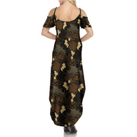 Javanese Batik Semen Family Matching Summer Maxi Dress and Hawaiian Shirt Indonesian Traditional Pattern LT01 - Polynesian Pride