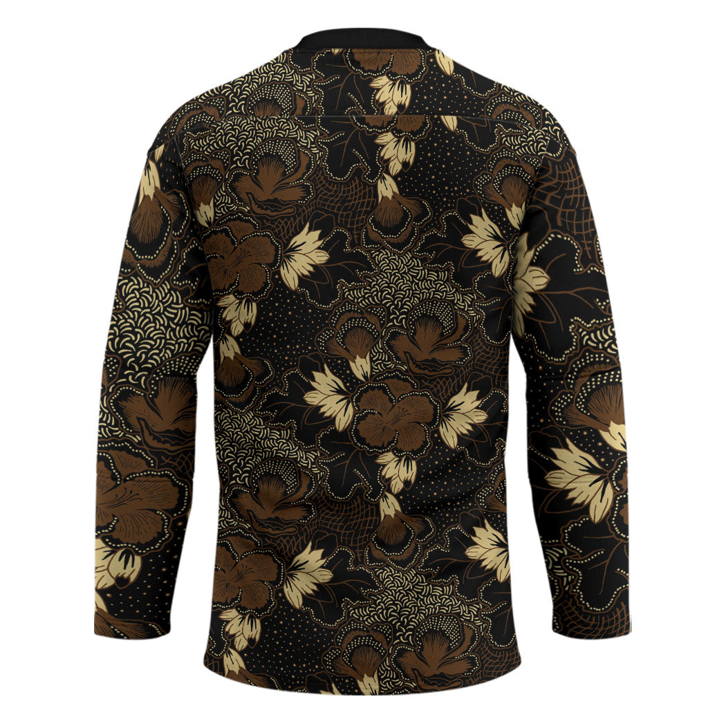 Javanese Batik Semen Hockey Jersey Indonesian Traditional Pattern LT01 - Polynesian Pride