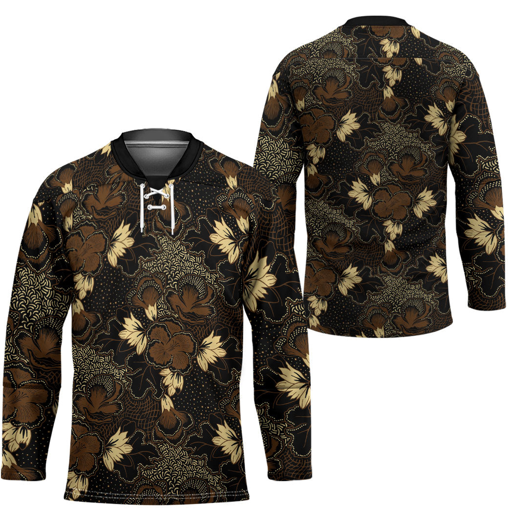 Javanese Batik Semen Hockey Jersey Indonesian Traditional Pattern LT01 - Polynesian Pride