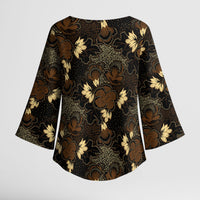 Javanese Batik Semen Kimono Sleeve Blouse Indonesian Traditional Pattern LT01 - Polynesian Pride