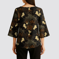 Javanese Batik Semen Kimono Sleeve Blouse Indonesian Traditional Pattern LT01 - Polynesian Pride