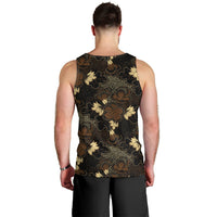 Javanese Batik Semen Men Tank Top Indonesian Traditional Pattern