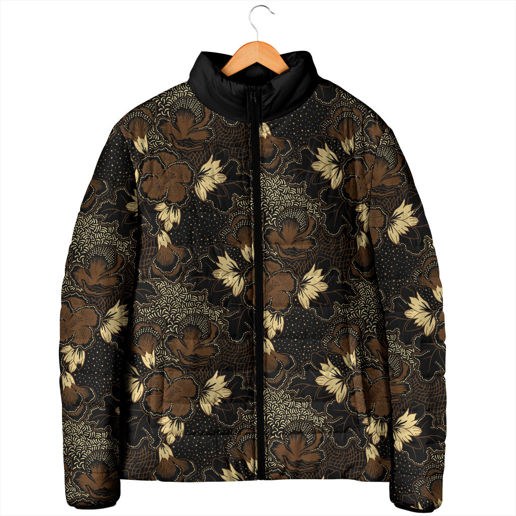 Javanese Batik Semen Padded Jacket Indonesian Traditional Pattern