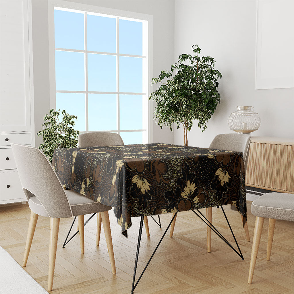 Javanese Batik Semen Tablecloth Indonesian Traditional Pattern