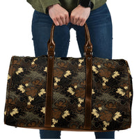 Javanese Batik Semen Travel Bag Indonesian Traditional Pattern LT01 Black - Polynesian Pride