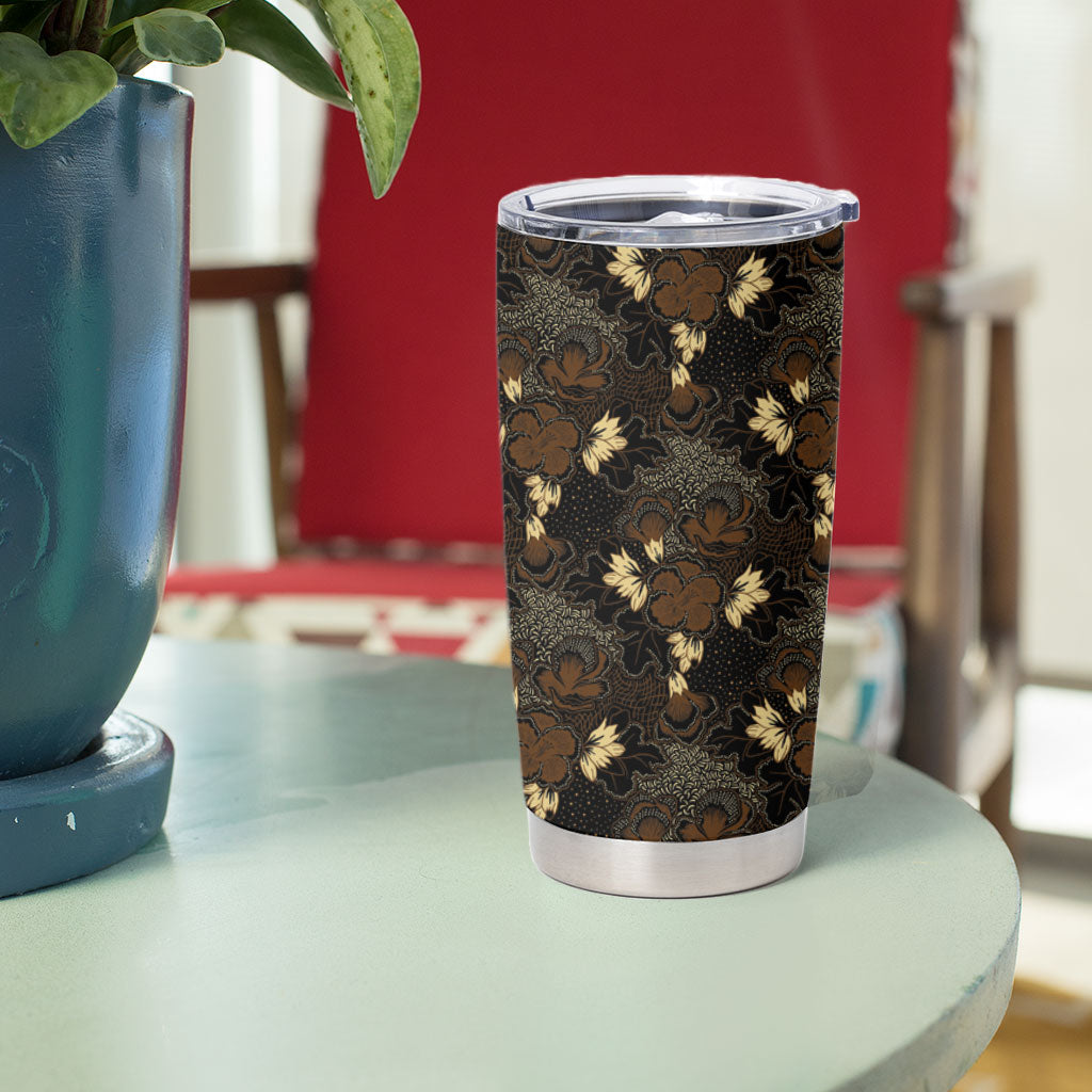 Javanese Batik Semen Tumbler Cup Indonesian Traditional Pattern LT01 - Polynesian Pride