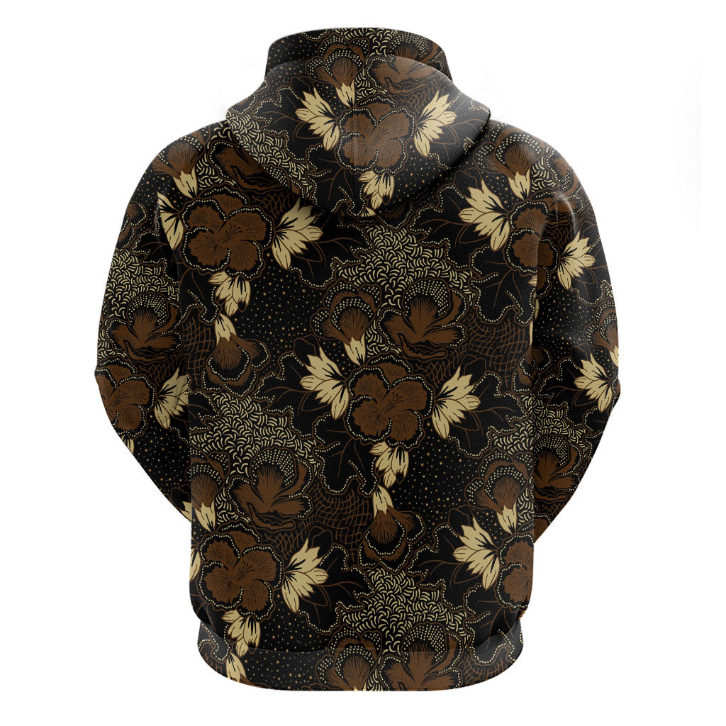 Javanese Batik Semen Zip Hoodie Indonesian Traditional Pattern