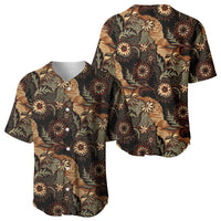 Batik Pedalaman Semen Lereng Style Baseball Jersey Indonesian Traditional Pattern LT01 - Polynesian Pride