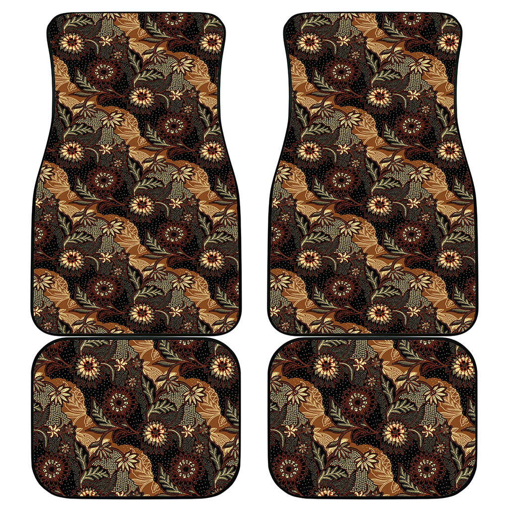 Batik Pedalaman Semen Lereng Style Car Mats Indonesian Traditional Pattern