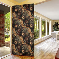 Batik Pedalaman Semen Lereng Style Door Cover Indonesian Traditional Pattern