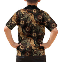 Batik Pedalaman Semen Lereng Style Family Matching Puletasi and Hawaiian Shirt Indonesian Traditional Pattern LT01 - Polynesian Pride