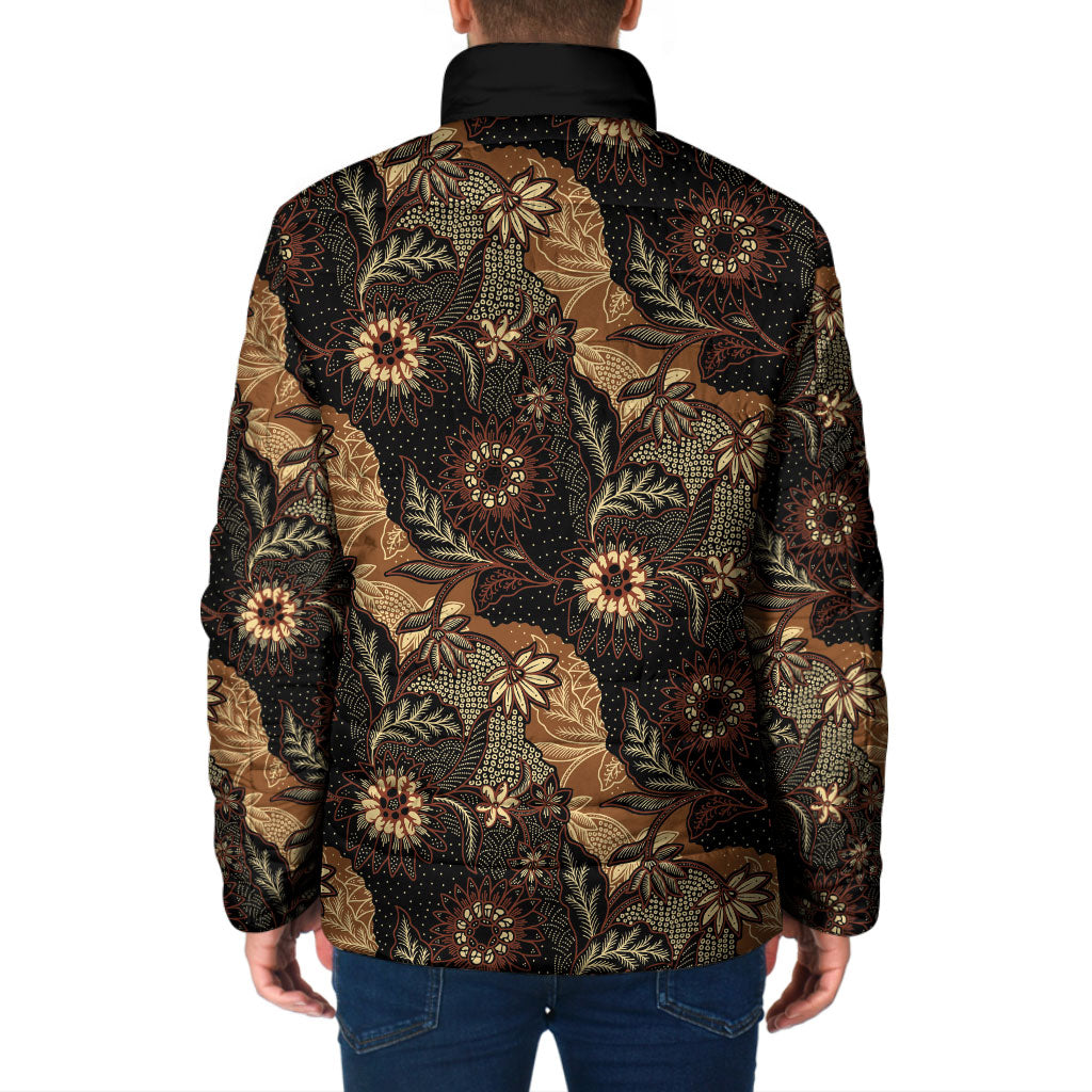 Batik Pedalaman Semen Lereng Style Padded Jacket Indonesian Traditional Pattern LT01 - Polynesian Pride