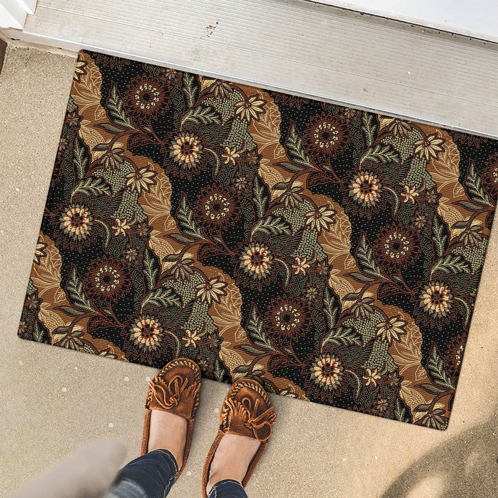 Batik Pedalaman Semen Lereng Style Rubber Doormat Indonesian Traditional Pattern LT01 - Polynesian Pride