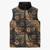 Batik Pedalaman Semen Lereng Style Sleeveless Puffer Jacket Indonesian Traditional Pattern