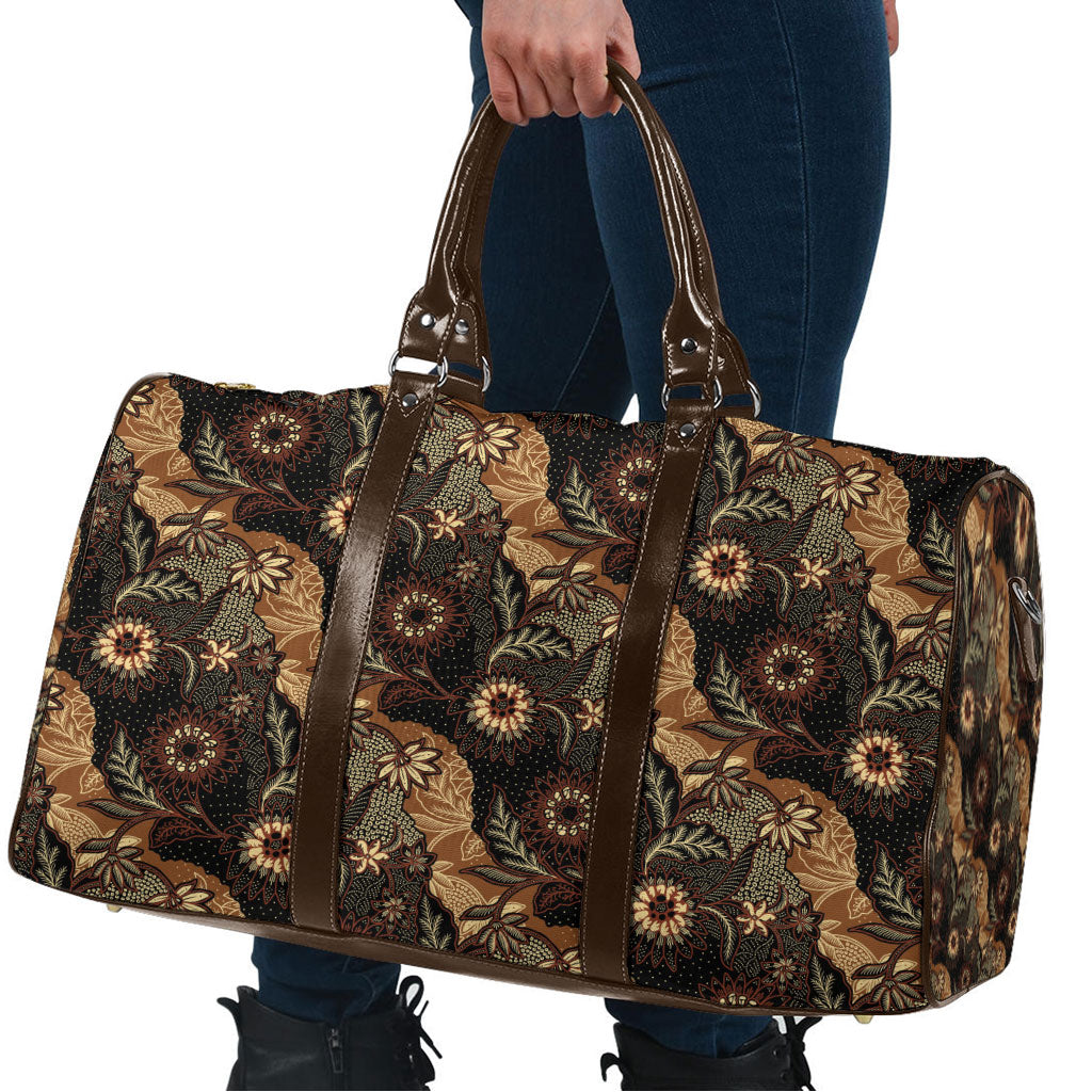 Batik Pedalaman Semen Lereng Style Travel Bag Indonesian Traditional Pattern LT01 - Polynesian Pride