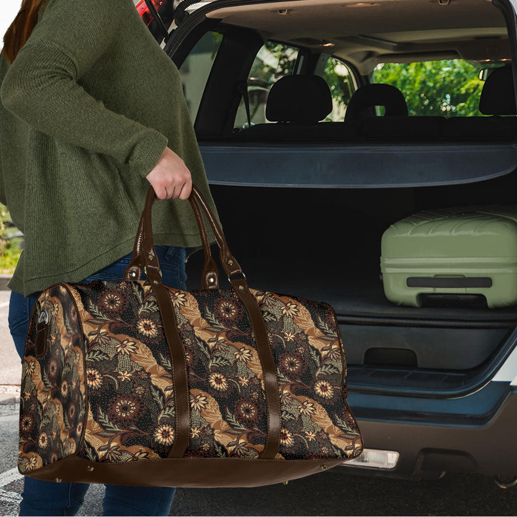 Batik Pedalaman Semen Lereng Style Travel Bag Indonesian Traditional Pattern LT01 - Polynesian Pride