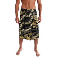 Gold Tropical Leaves Hawaii Mikioi Lei Lavalava Luxury Stylized LT01 Gold - Polynesian Pride