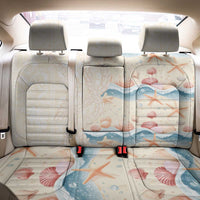Beige Hawaii Lei Seashells Starfish Back Car Seat Cover Sandy Sylized - Polynesian Pride