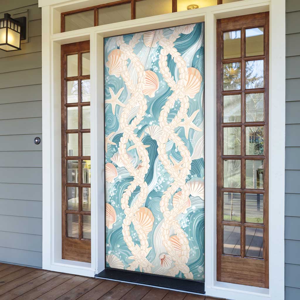 Hawaii Lei Seashells Starfish Door Cover Fresh Summer Vibe LT01 - Polynesian Pride