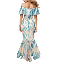 Hawaii Lei Seashells Starfish Family Matching Mermaid Dress and Hawaiian Shirt Fresh Summer Vibe LT01 - Polynesian Pride