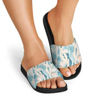 Hawaii Lei Seashells Starfish Slide Sandals Fresh Summer Vibe - Polynesian Pride
